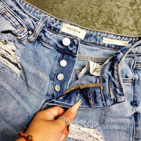 Pacsun Distressed Mom Jeans - Picture 7 of 9